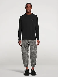 Nylon Monogram Cargo Pants