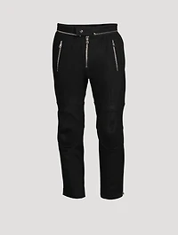 Wool Felt Rider Pants With Knee-Pads