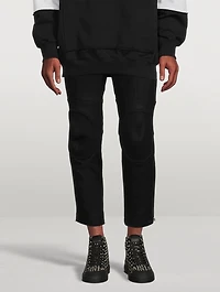 Wool Felt Rider Pants With Knee-Pads