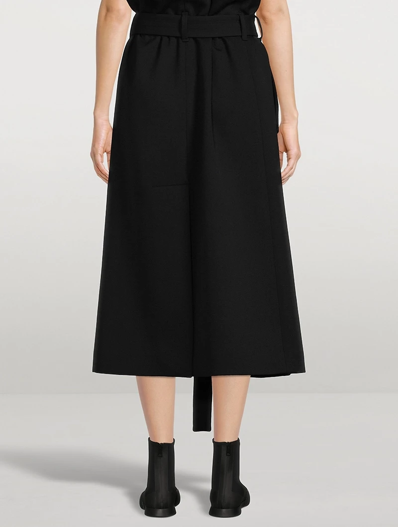 Benito Belted Midi Skirt