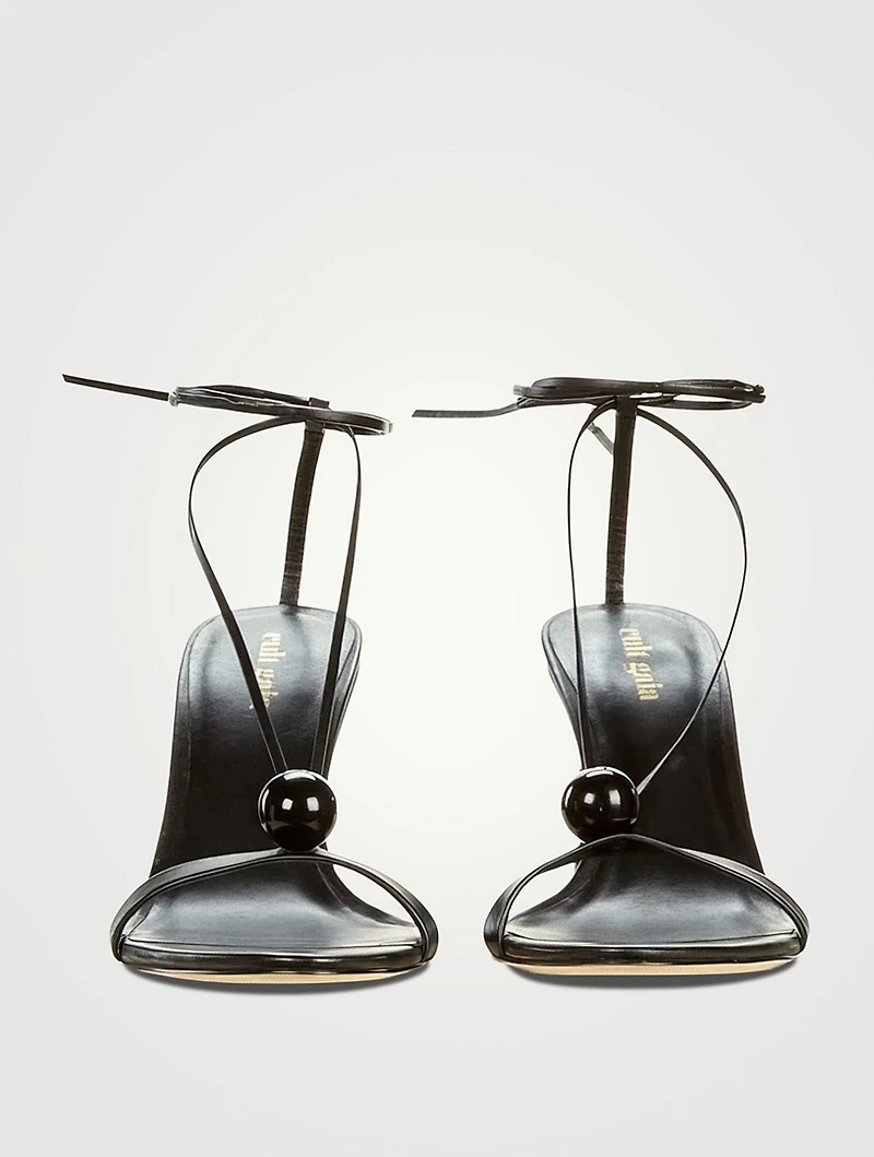Karina Ankle-Tie Leather Sandals