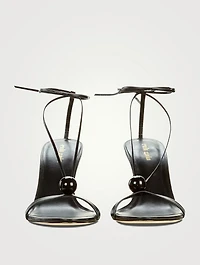 Karina Ankle-Tie Leather Sandals