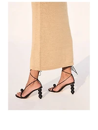 Karina Ankle-Tie Leather Sandals