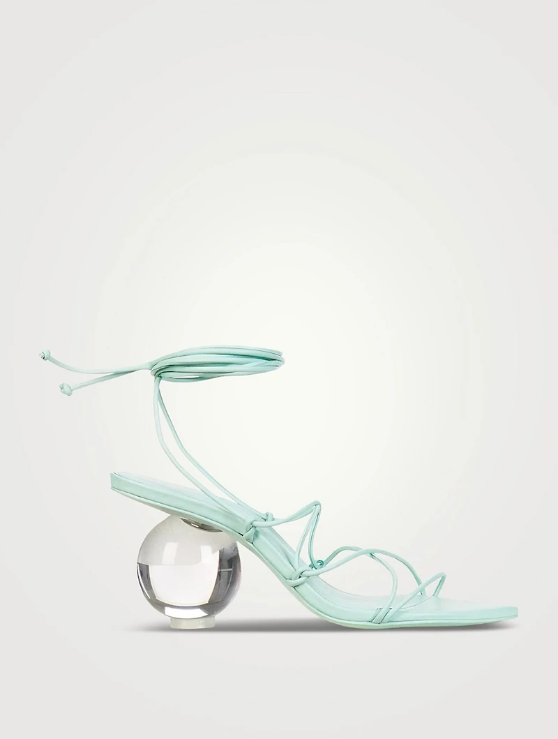 Su Ankle-Tie Leather Sandals