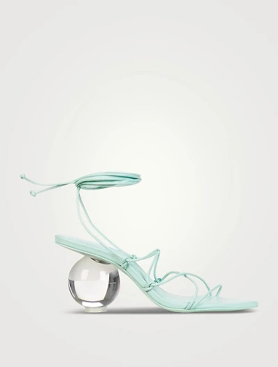 Su Ankle-Tie Leather Sandals
