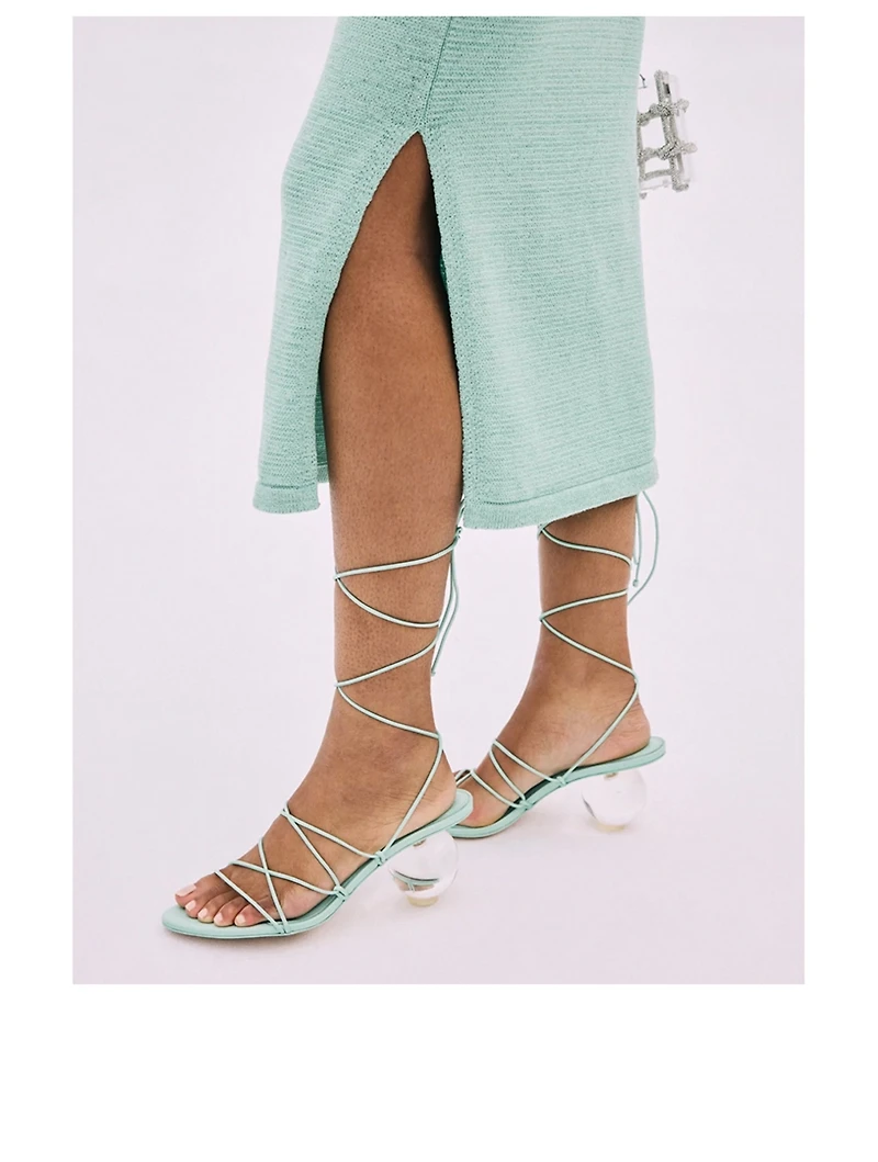 Su Ankle-Tie Leather Sandals