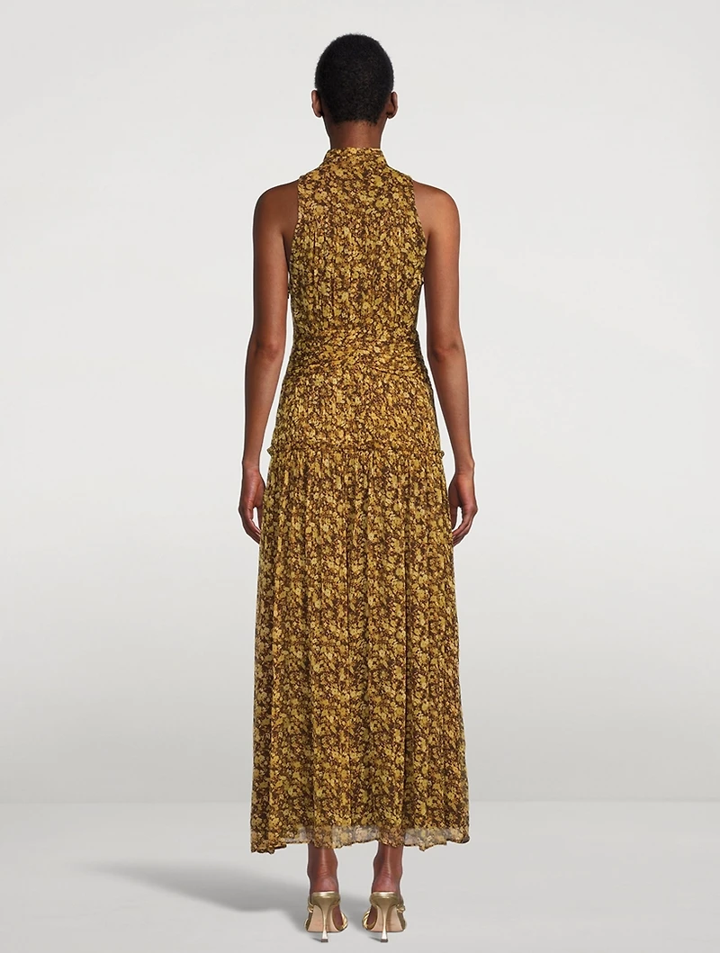 Carmela Printed Chiffon Dress