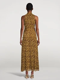 Carmela Printed Chiffon Dress