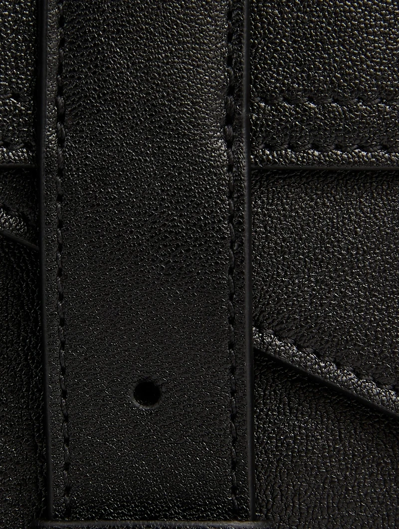 Mini PS1 Metallic Leather Crossbody Bag