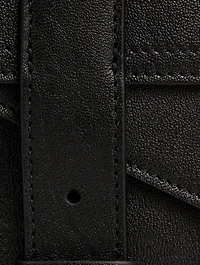 Mini PS1 Metallic Leather Crossbody Bag
