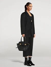 Small Pipe Leather Satchel