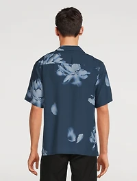 Noll Crepe Short-Sleeve Shirt Floral Print