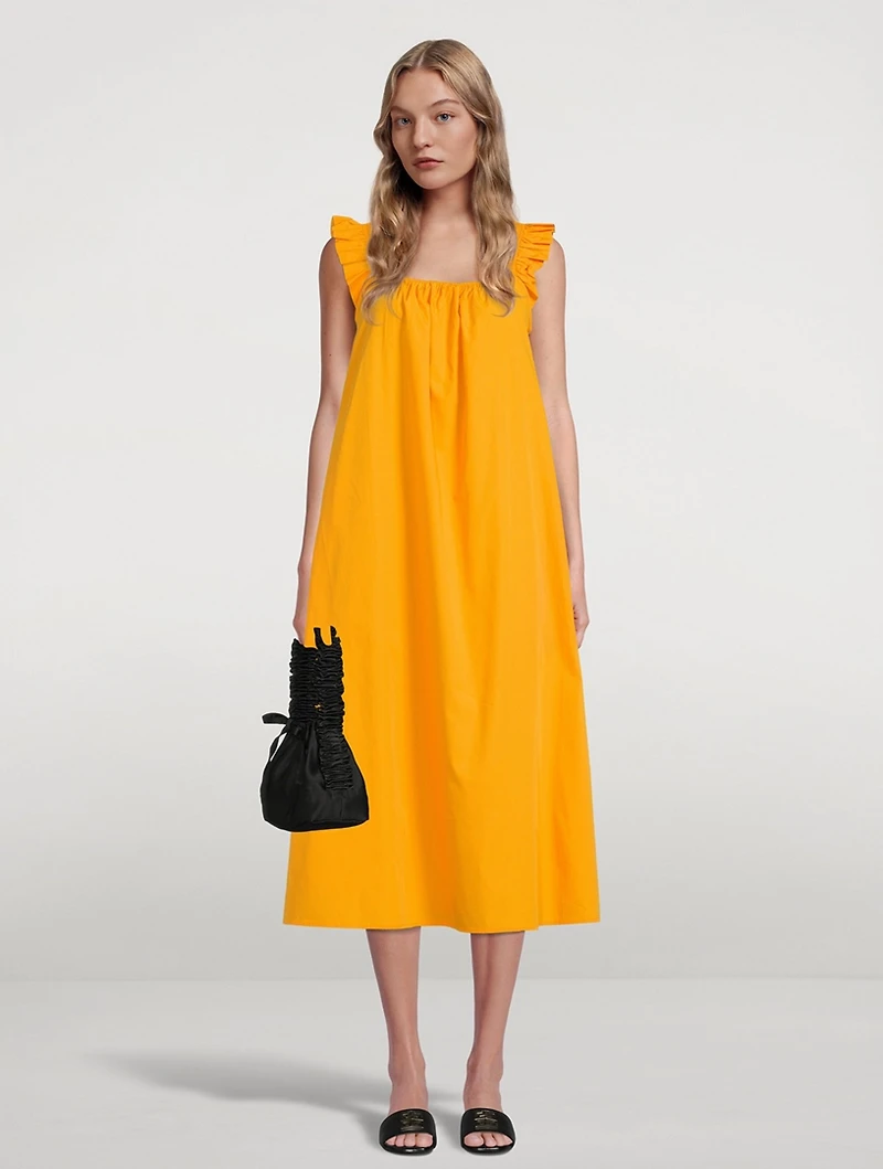Gill Ruffled Midi Dress
