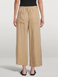 Milani Belted Wide-Leg Trousers