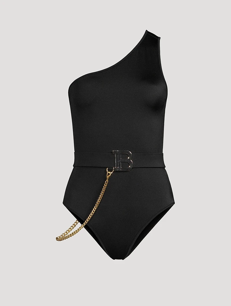 Belted One-Piece Swimsuit