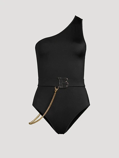 Belted One-Piece Swimsuit