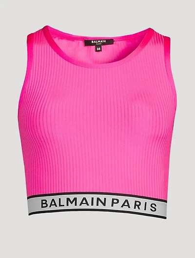 Logo-Tape Crop Top
