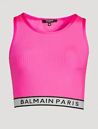 Logo-Tape Crop Top