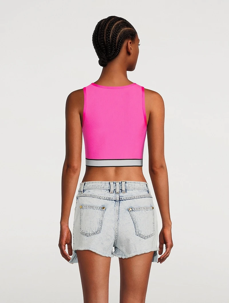 Logo-Tape Crop Top