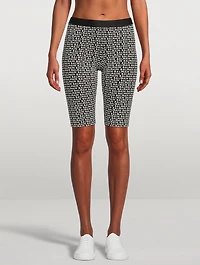 Logo-Tape Bike Shorts Logo Print