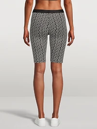 Logo-Tape Bike Shorts Logo Print