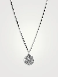Lily Coin Sterling Silver Necklace