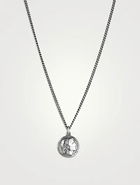 Caesar Coin Sterling Silver Necklace