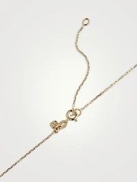 Pure 14K Gold Mama Script Necklace