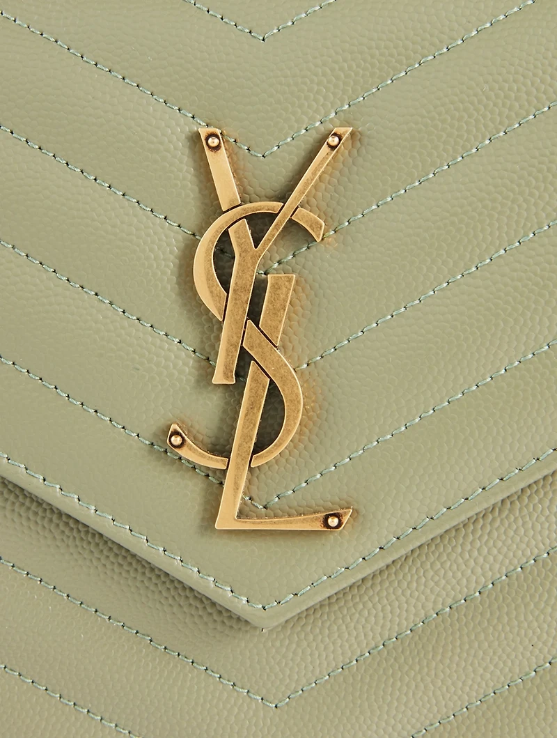YSL Monogram Leather Chain Wallet
