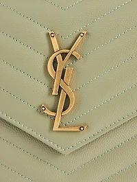 YSL Monogram Leather Chain Wallet