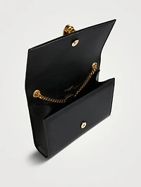 Small Kate YSL Monogram Leather Chain Bag With Tassel