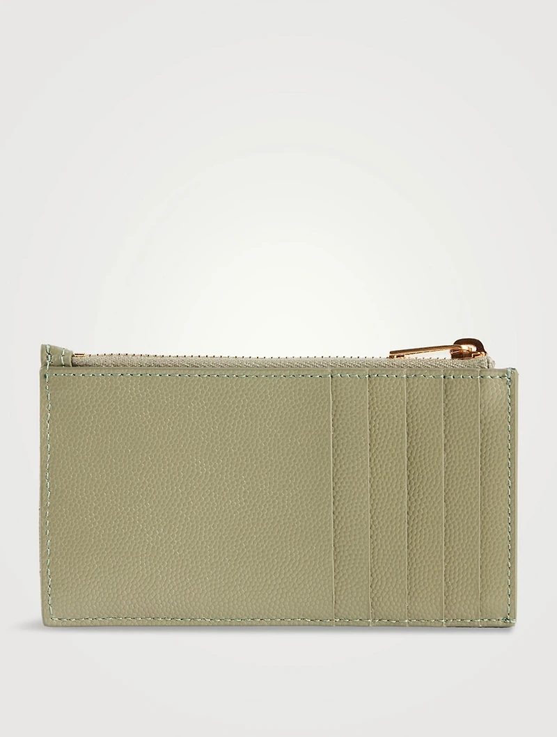 Cassandre YSL Monogram Leather Zip Card Holder