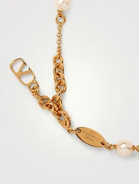 VLOGO Crystal Pearl Bracelet