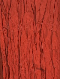 Crinkled Silk Midi Dress