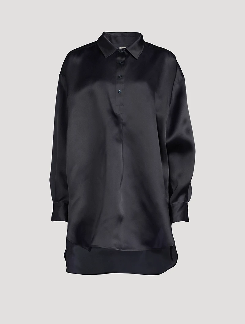 Silk Organza Tunic Blouse