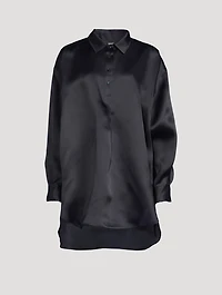 Silk Organza Tunic Blouse