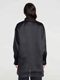Silk Organza Tunic Blouse