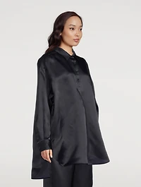 Silk Organza Tunic Blouse