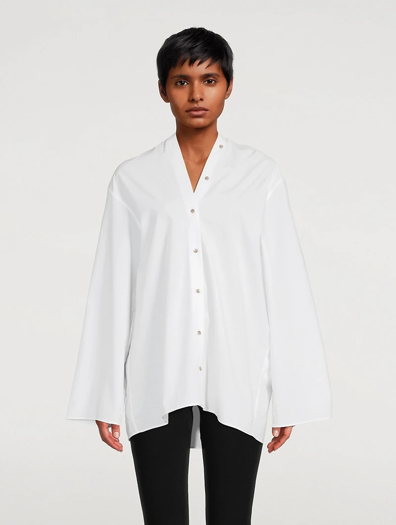 Organic Cotton Poplin Blouse