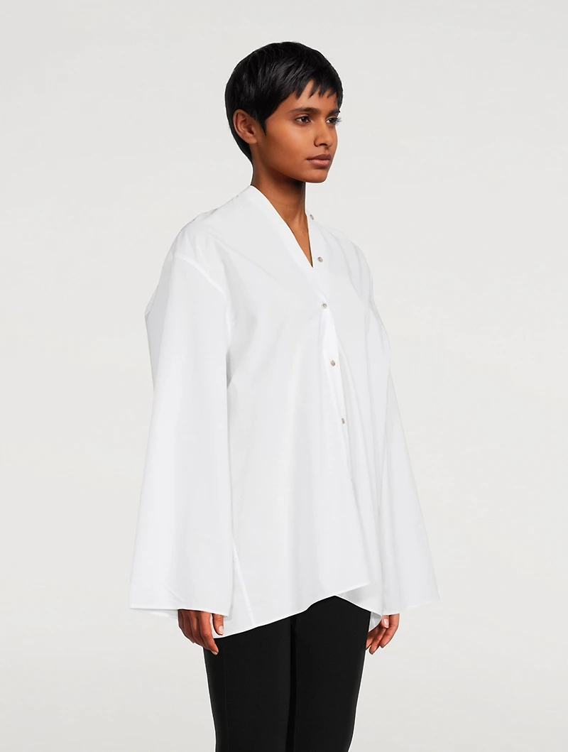 Organic Cotton Poplin Blouse