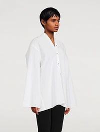 Organic Cotton Poplin Blouse