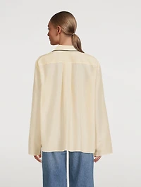 Cotton Silk Pajama Shirt