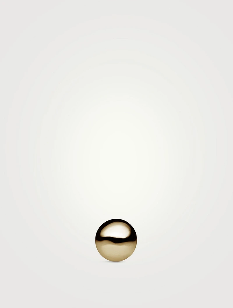 14K Gold Ball Threaded Stud Earring