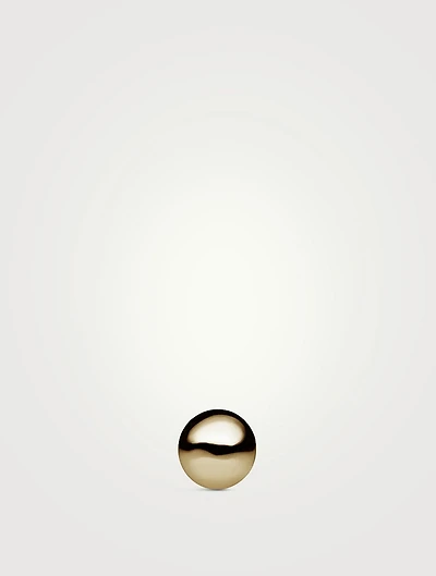 14K Gold Ball Threaded Stud Earring