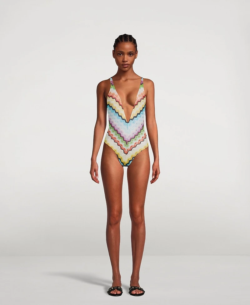 Knit One-Piece Swimsuit