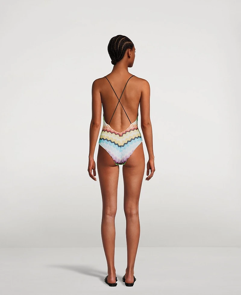 Knit One-Piece Swimsuit