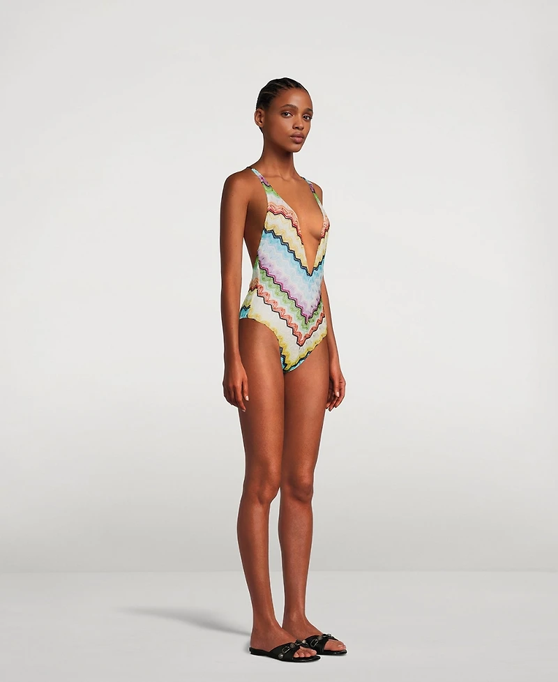 Knit One-Piece Swimsuit