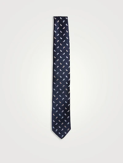 Silk Jacquard Paisley Tie