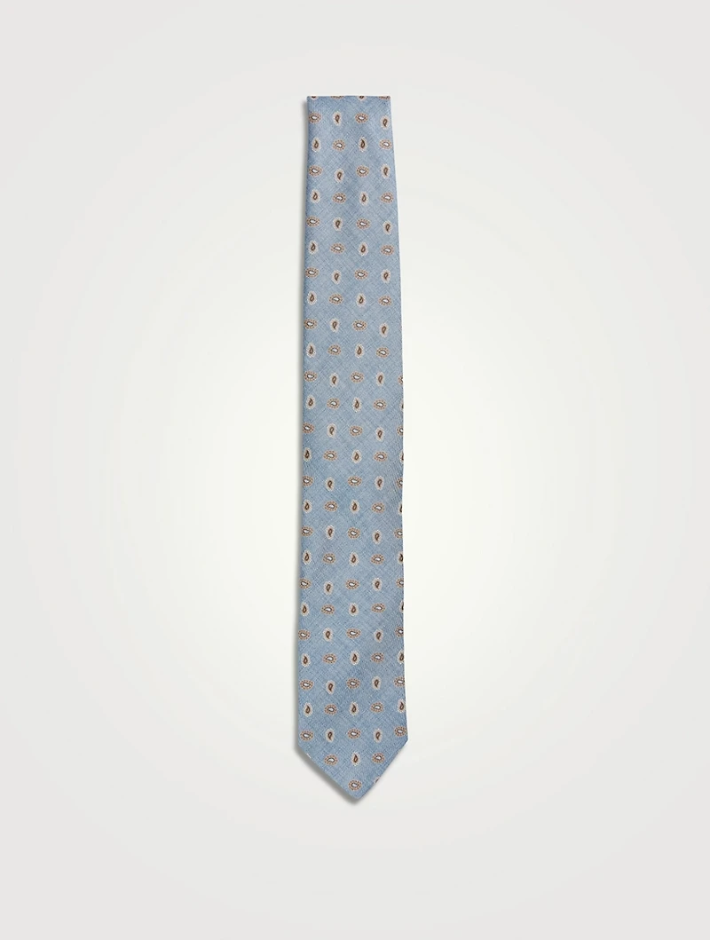 Silk Teardrop Medallion Tie
