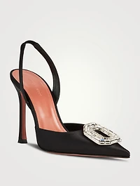 Camelia Satin Slingback Pumps